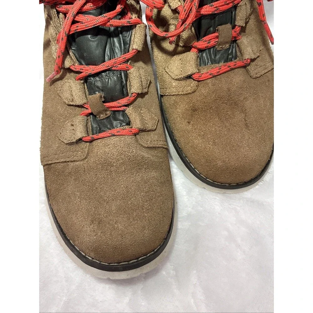 The North Face Heat Seeker Boots Women’s Sz 9 Brown Ballard Roll Down Insulated